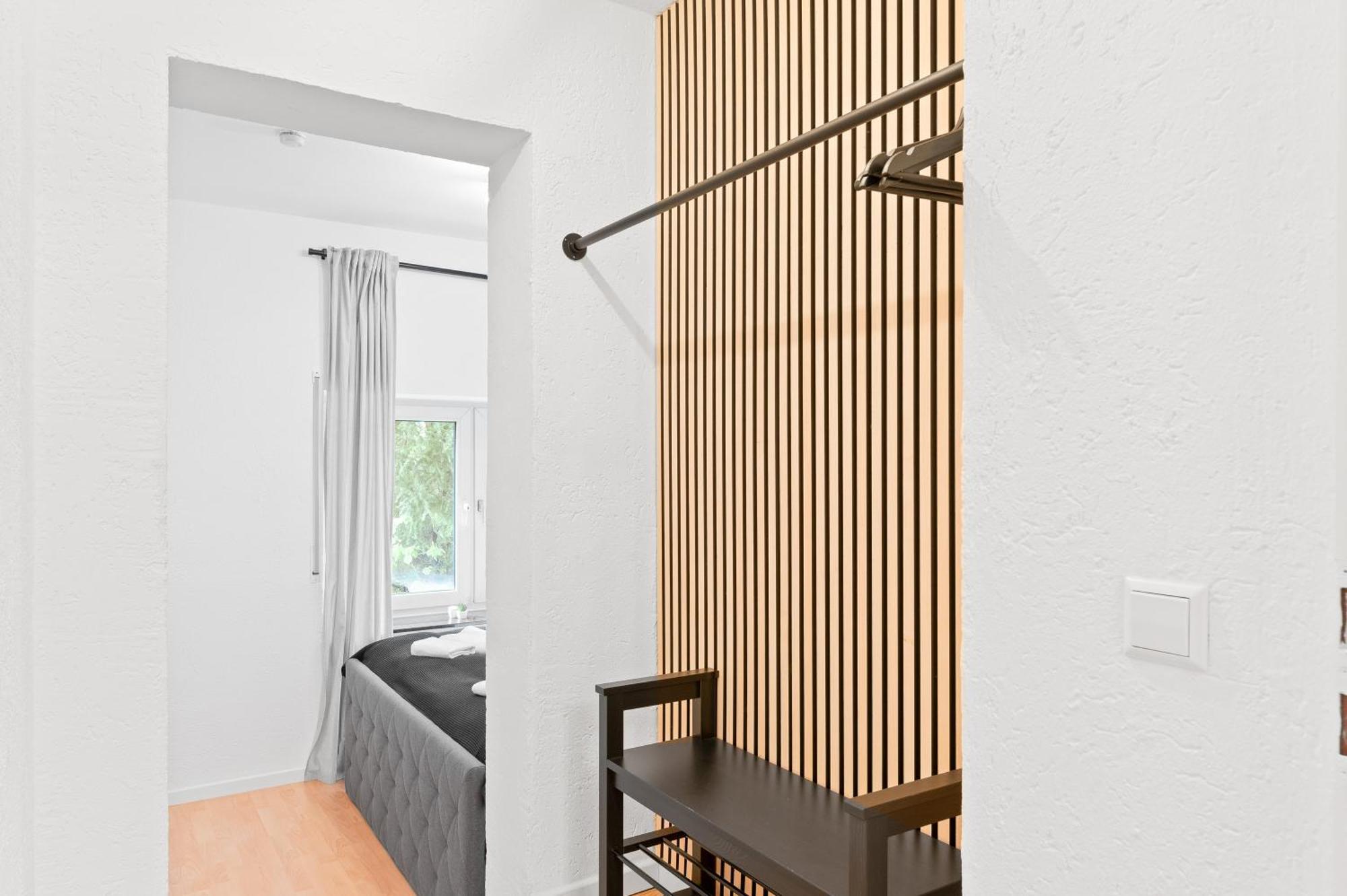 Kingsize Bett, Terrasse, Netflix, Zwei Zimmer Pforzheim Kültér fotó